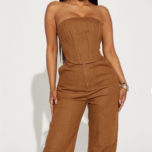 Women's Brown Wide-Leg Pants